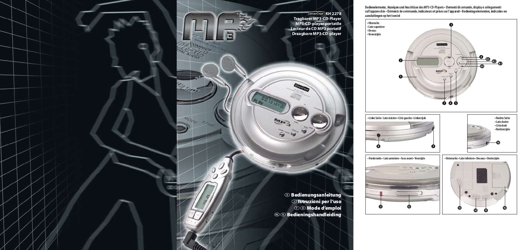 Notice SILVERCREST KH 2278 PORTABLE MP3CD PLAYER Trouver une solution à un problème